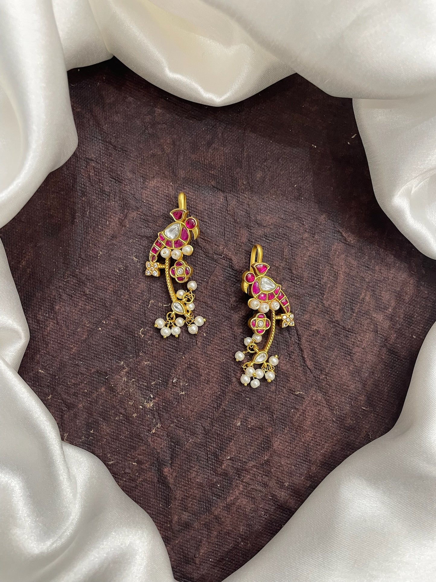 Handcrafted Royal Jadau Parrot Bugadi