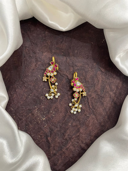 Handcrafted Royal Jadau Parrot Bugadi