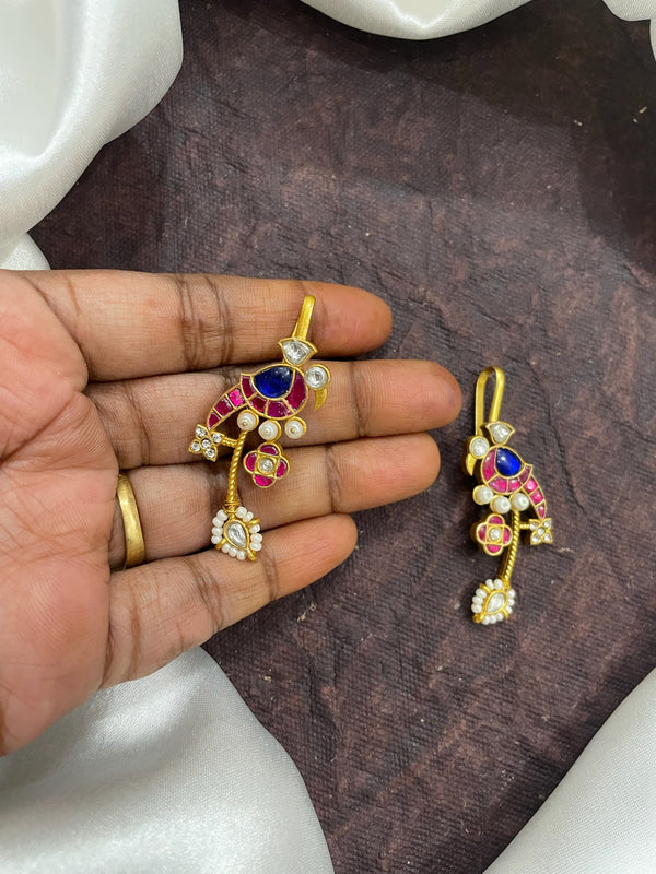 Handcrafted Royal Jadau Parrot Bugadi