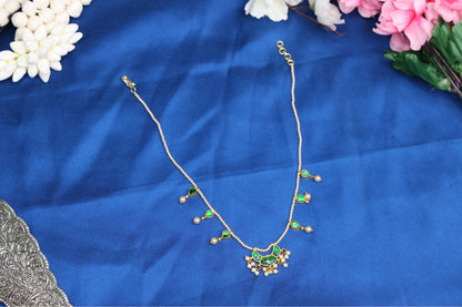 Samantha Inspired Half Moon Swarovski Pearl Chain