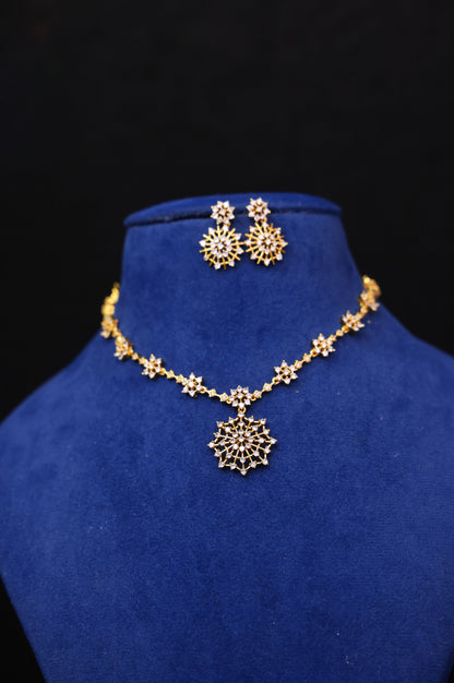 Premium Diamond Replica Necklace Set