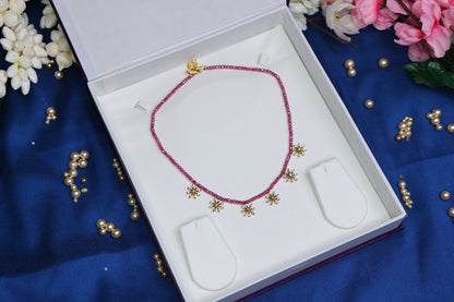 Floral CZ Beads Chain | Reusable Premium Beads for Gold Customization
