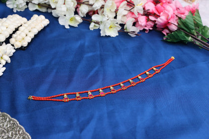 Cute Jadau Pendant Choker | Dainty Kundan Festive Neckpiece