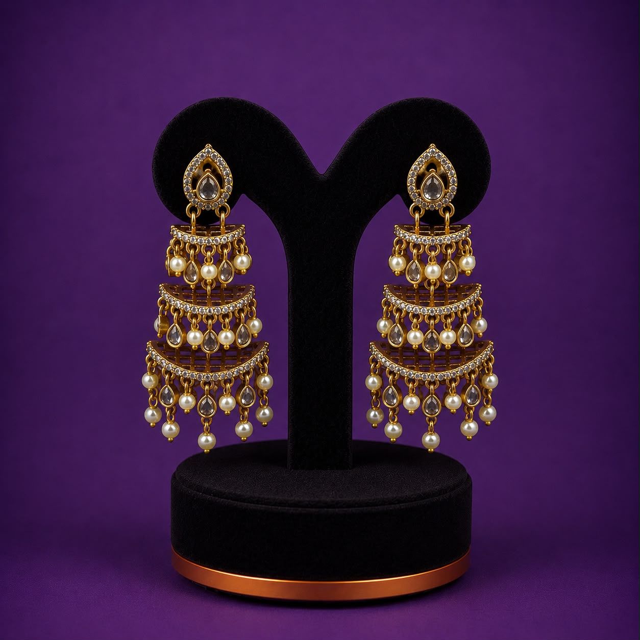 Beautiful Spiral Jhumkas