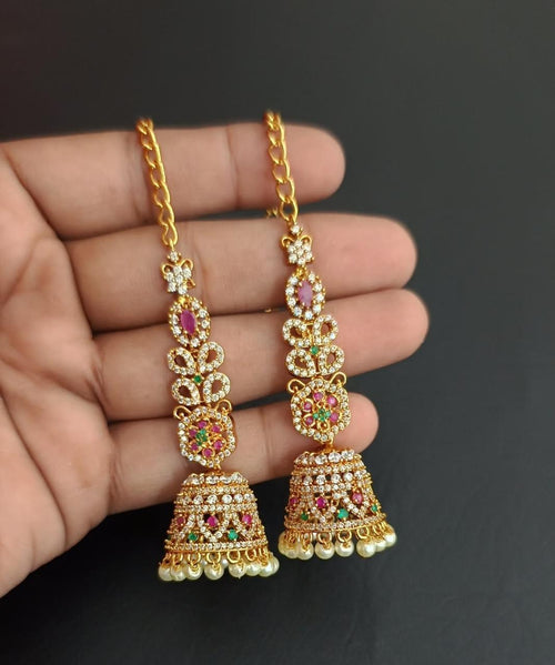 Premium Statement Earrings with attached Earchains