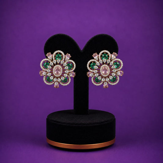 Sparkling diamond finished studs